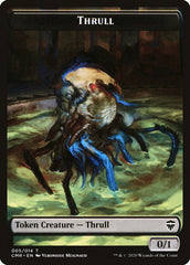 Elf Warrior // Thrull Double-Sided Token [Commander Legends Tokens] | Exor Games Truro