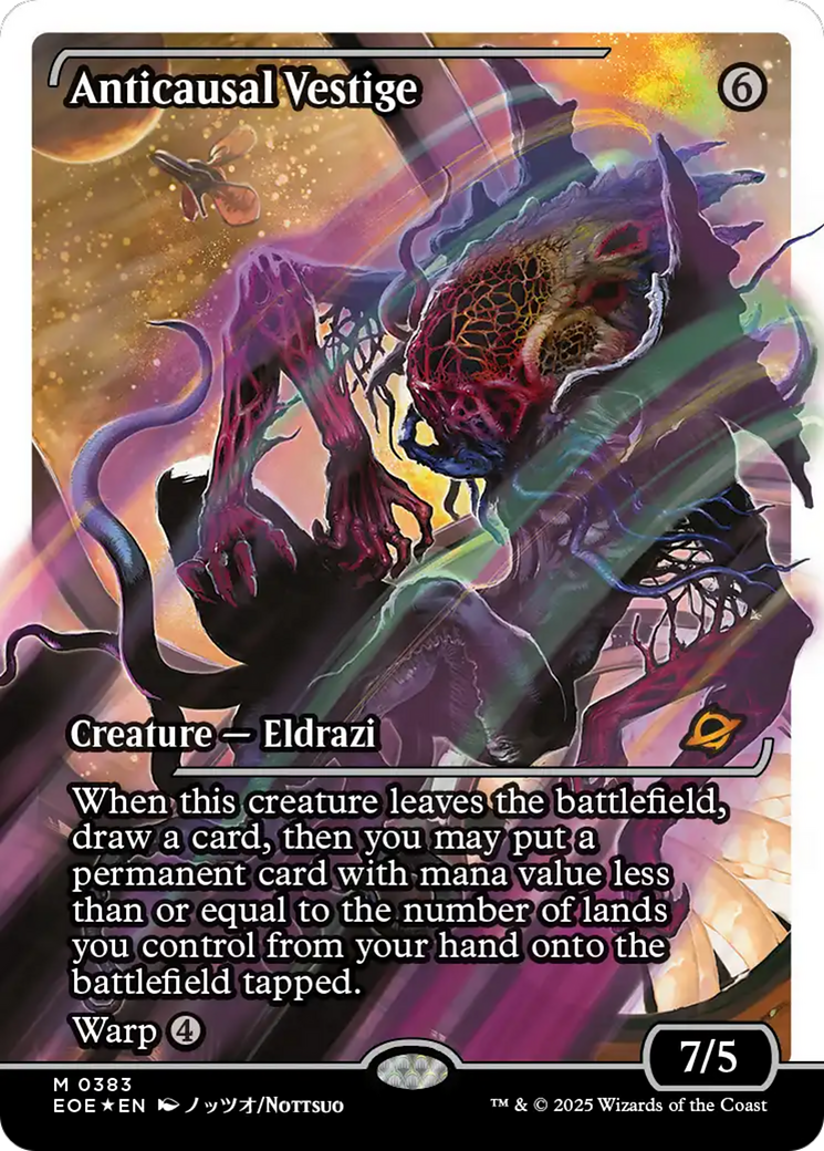 Anticausal Vestige (Showcase) (Fracture Foil) [Edge of Eternities] | Exor Games Truro