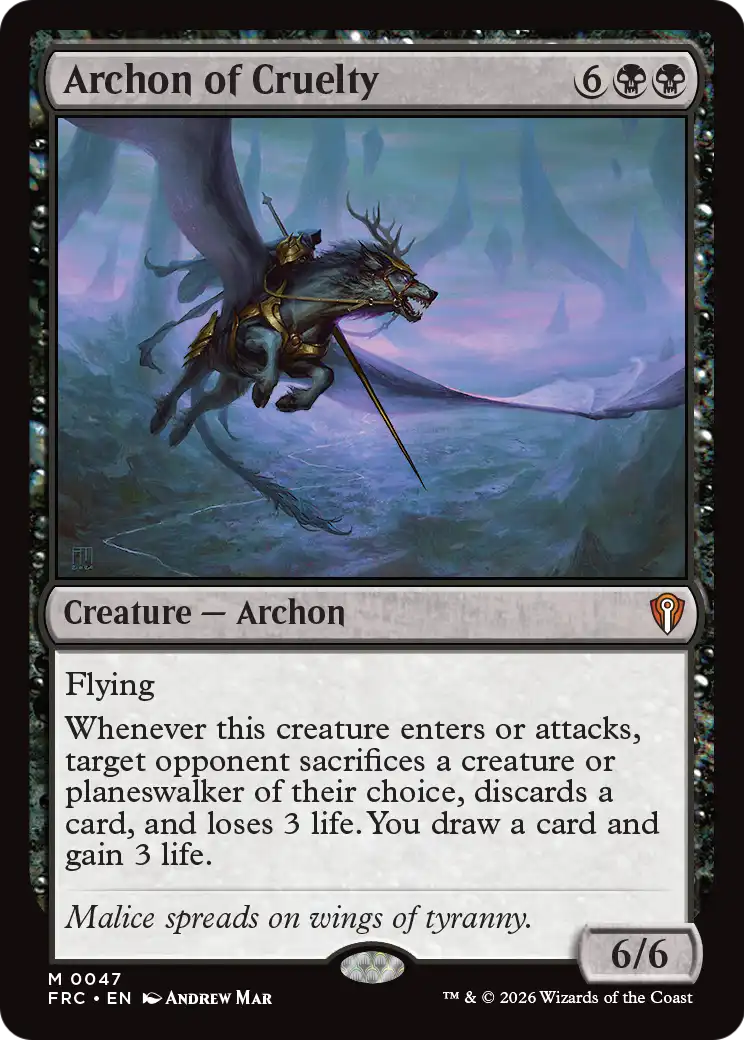 Archon of Cruelty [Reality Fracture Commander] | Exor Games Truro