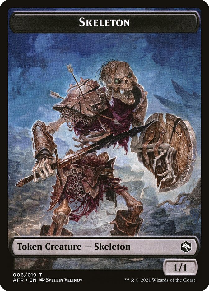 Illusion // Skeleton Double-Sided Token [Dungeons & Dragons: Adventures in the Forgotten Realms Commander Tokens] | Exor Games Truro