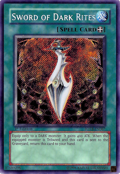 Sword of Dark Rites [FOTB-EN067] Secret Rare | Exor Games Truro