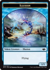 Illusion (005) // Rhino (013) Double-Sided Token [Modern Horizons Tokens] | Exor Games Truro