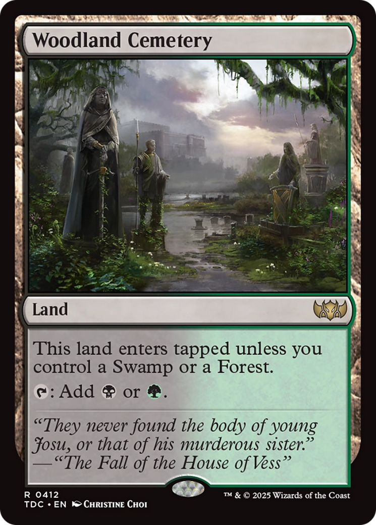 Woodland Cemetery [Tarkir: Dragonstorm Commander] | Exor Games Truro