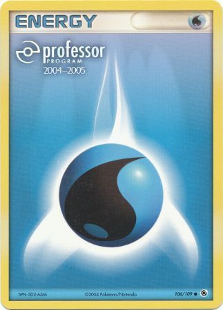 Water Energy (106/109) (2004 2005) [Professor Program Promos] | Exor Games Truro