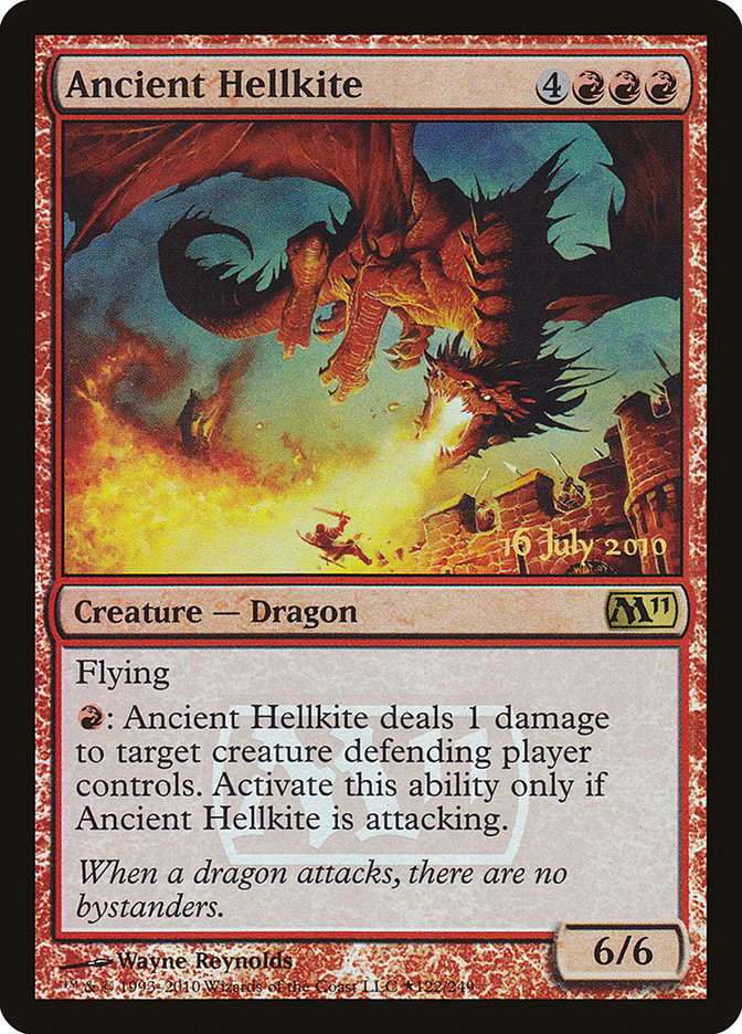 Ancient Hellkite [Magic 2011 Prerelease Promos] | Exor Games Truro