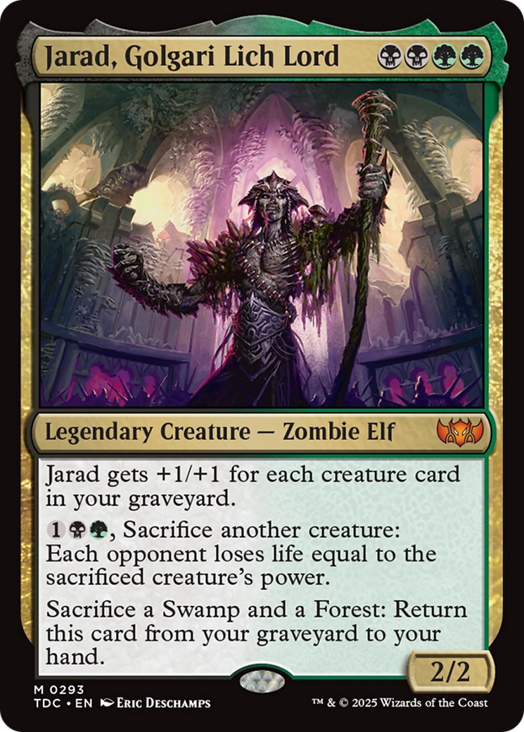 Jarad, Golgari Lich Lord [Tarkir: Dragonstorm Commander] | Exor Games Truro