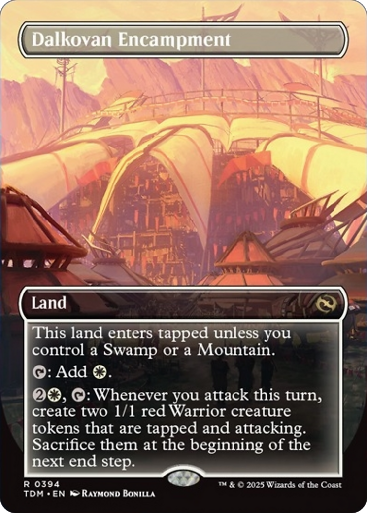 Dalkovan Encampment (Borderless) [Tarkir: Dragonstorm] | Exor Games Truro