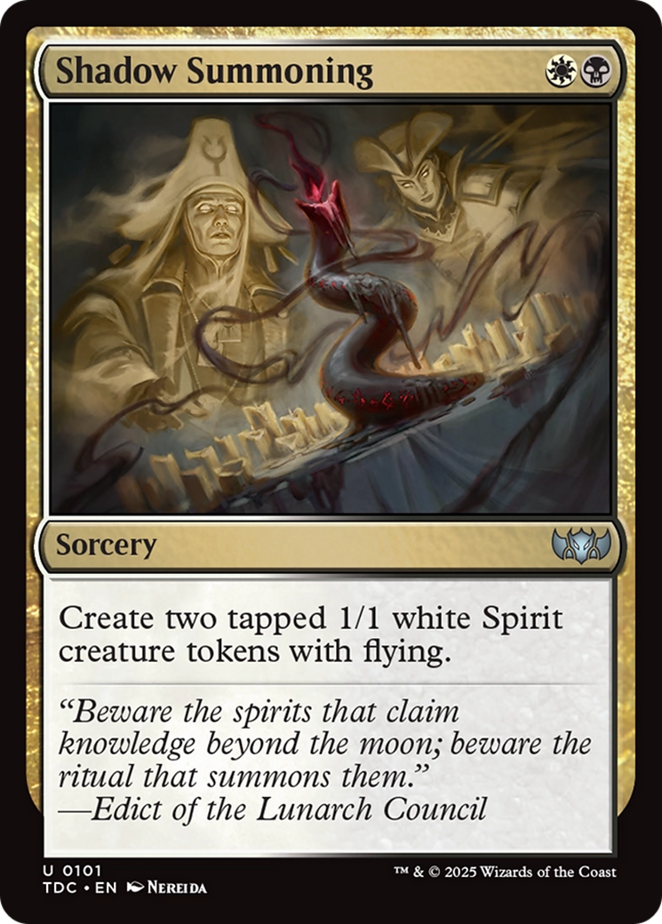 Shadow Summoning [Tarkir: Dragonstorm Commander] | Exor Games Truro