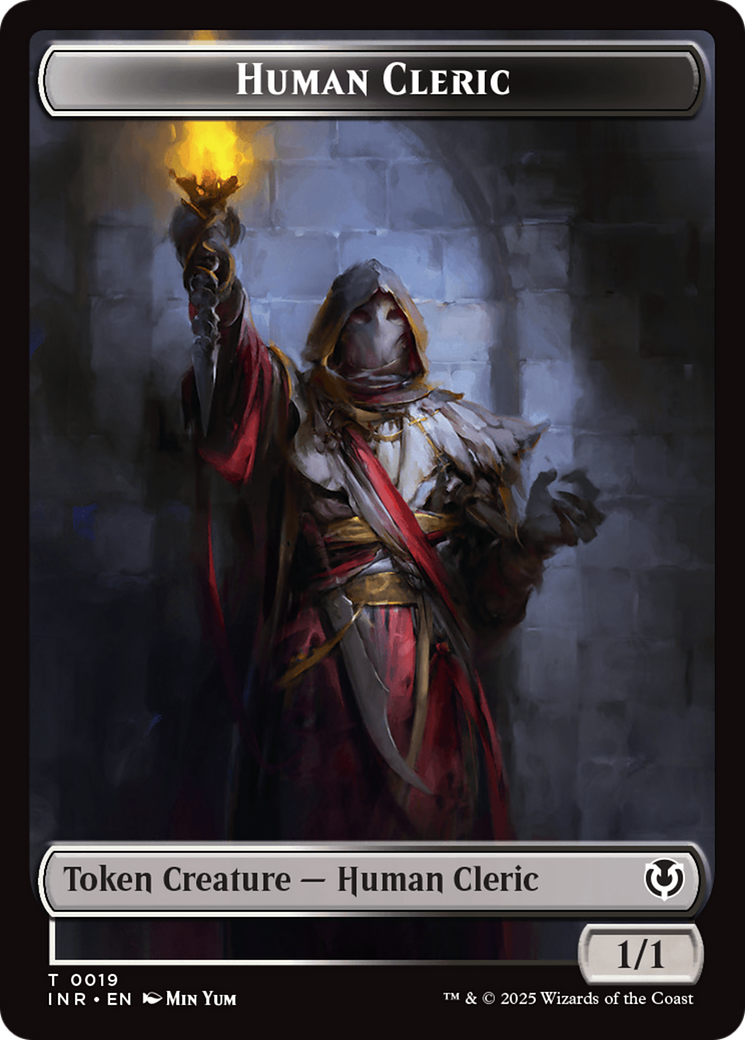 Demon // Human Cleric Double-Sided Token [Innistrad Remastered Tokens] | Exor Games Truro