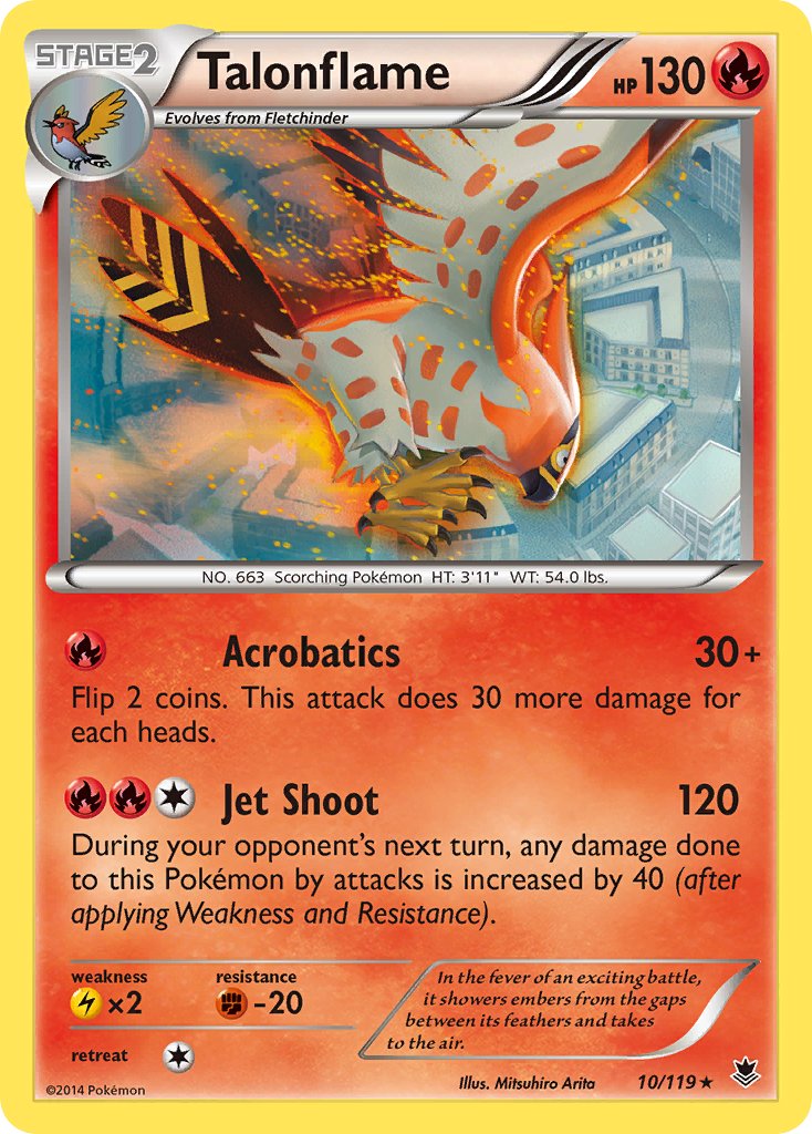Talonflame (10/119) (Theme Deck Exclusive) [XY: Phantom Forces] | Exor Games Truro