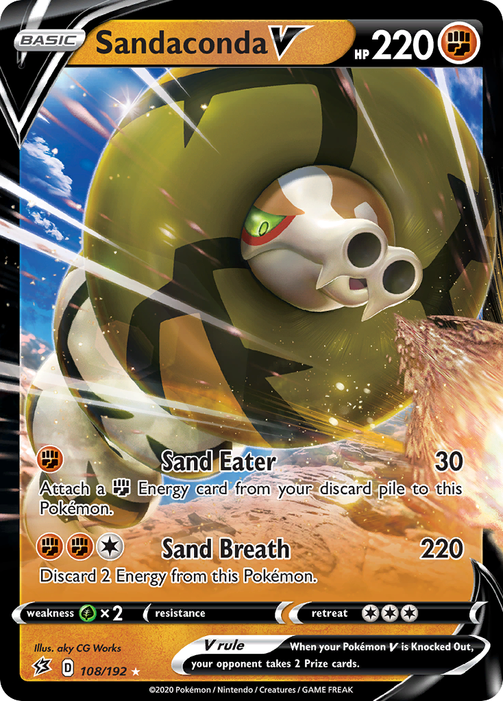 Sandaconda V (108/192) [Sword & Shield: Rebel Clash] | Exor Games Truro