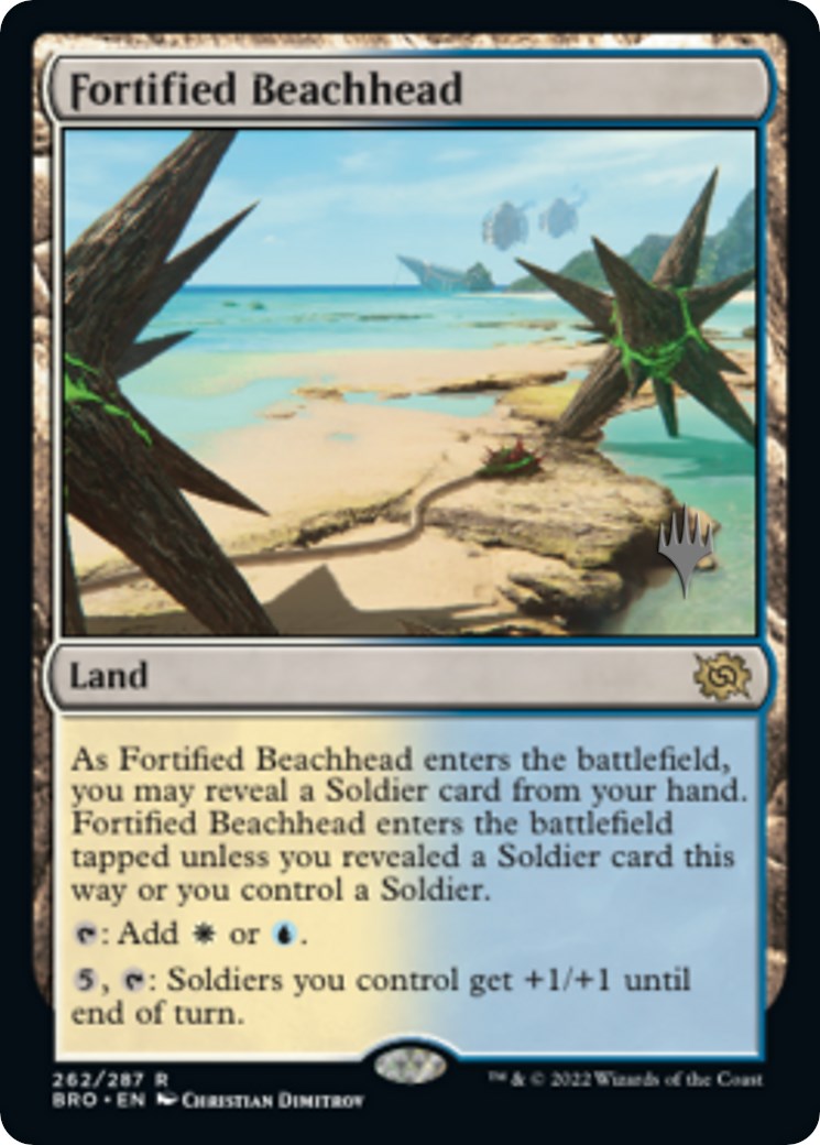 Fortified Beachhead (Promo Pack) [The Brothers' War Promos] | Exor Games Truro