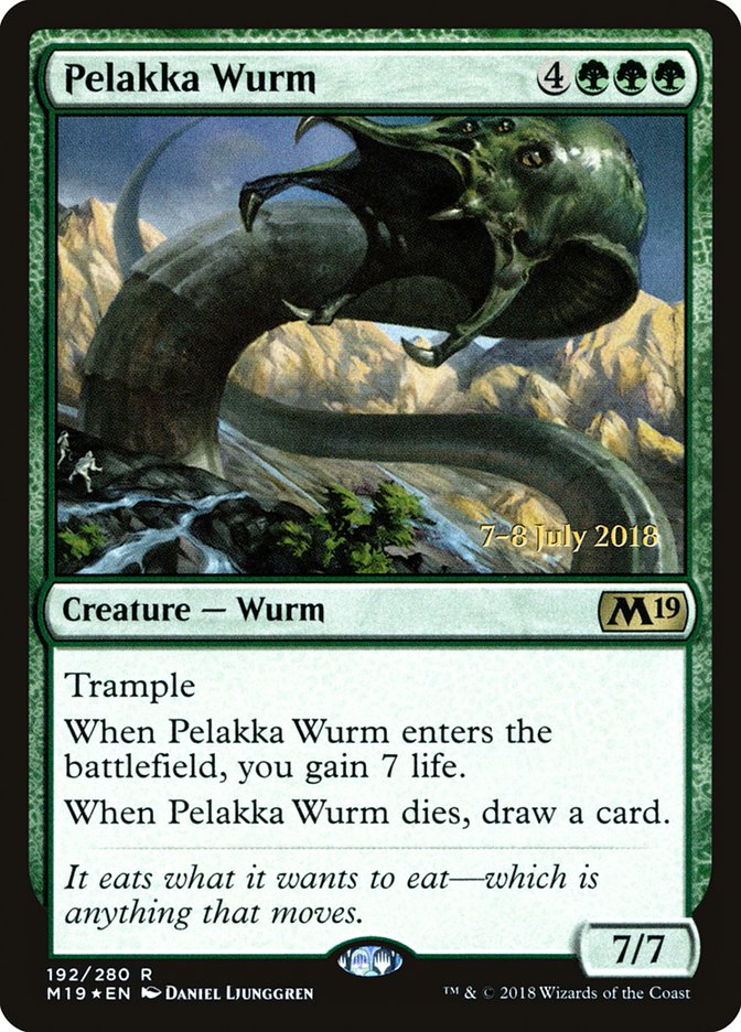 Pelakka Wurm [Core Set 2019 Prerelease Promos] | Exor Games Truro