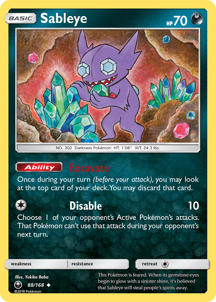 Sableye (88/168) [Sun & Moon: Celestial Storm] | Exor Games Truro
