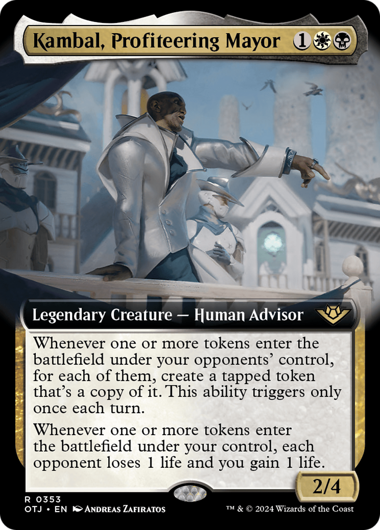 Kambal, Profiteering Mayor (Extended Art) [Outlaws of Thunder Junction] | Exor Games Truro