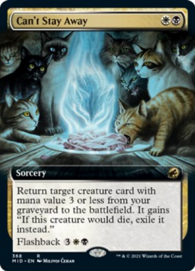 Can't Stay Away (Extended Art) [Innistrad: Midnight Hunt] | Exor Games Truro