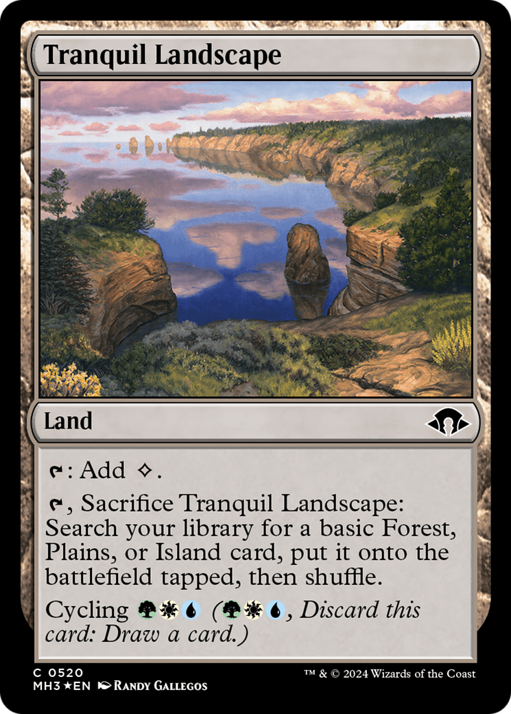 Tranquil Landscape (Ripple Foil) [Modern Horizons 3] | Exor Games Truro