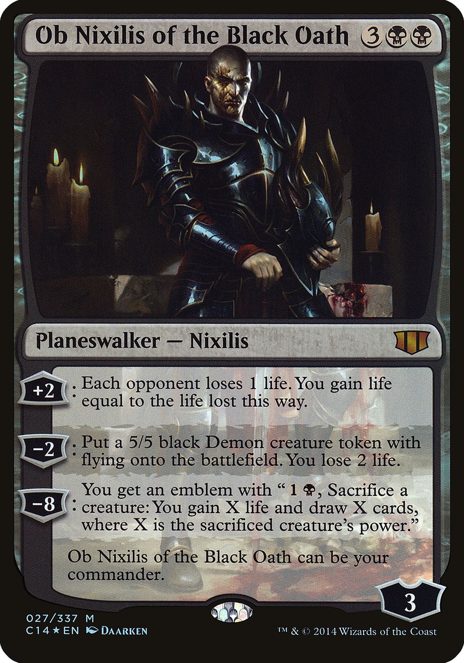 Ob Nixilis of the Black Oath (Oversized) [Commander 2014 Oversized] | Exor Games Truro