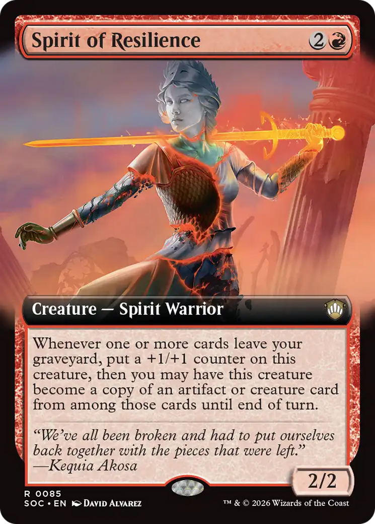 Spirit of Resilience (Extended Art) [Secrets of Strixhaven Commander] | Exor Games Truro
