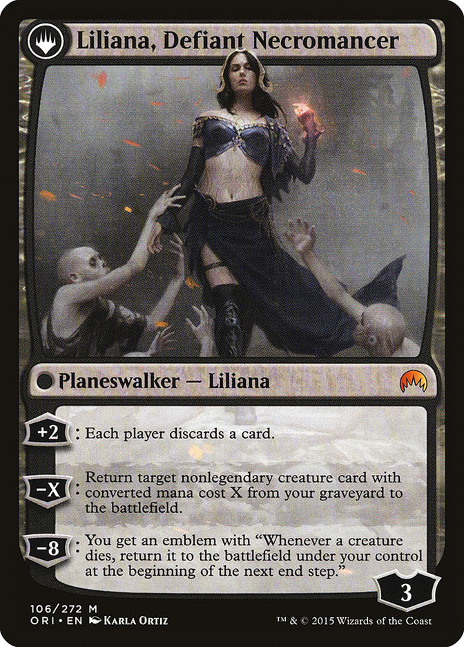 Liliana, Heretical Healer // Liliana, Defiant Necromancer [Magic Origins] | Exor Games Truro