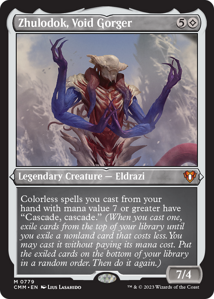 Zhulodok, Void Gorger (Display Commander) (Foil Etched) [Commander Masters] | Exor Games Truro