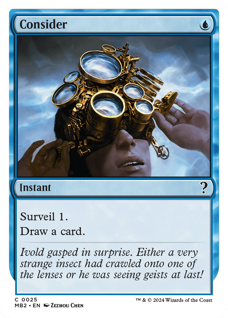 Consider (White Border) [Mystery Booster 2] | Exor Games Truro