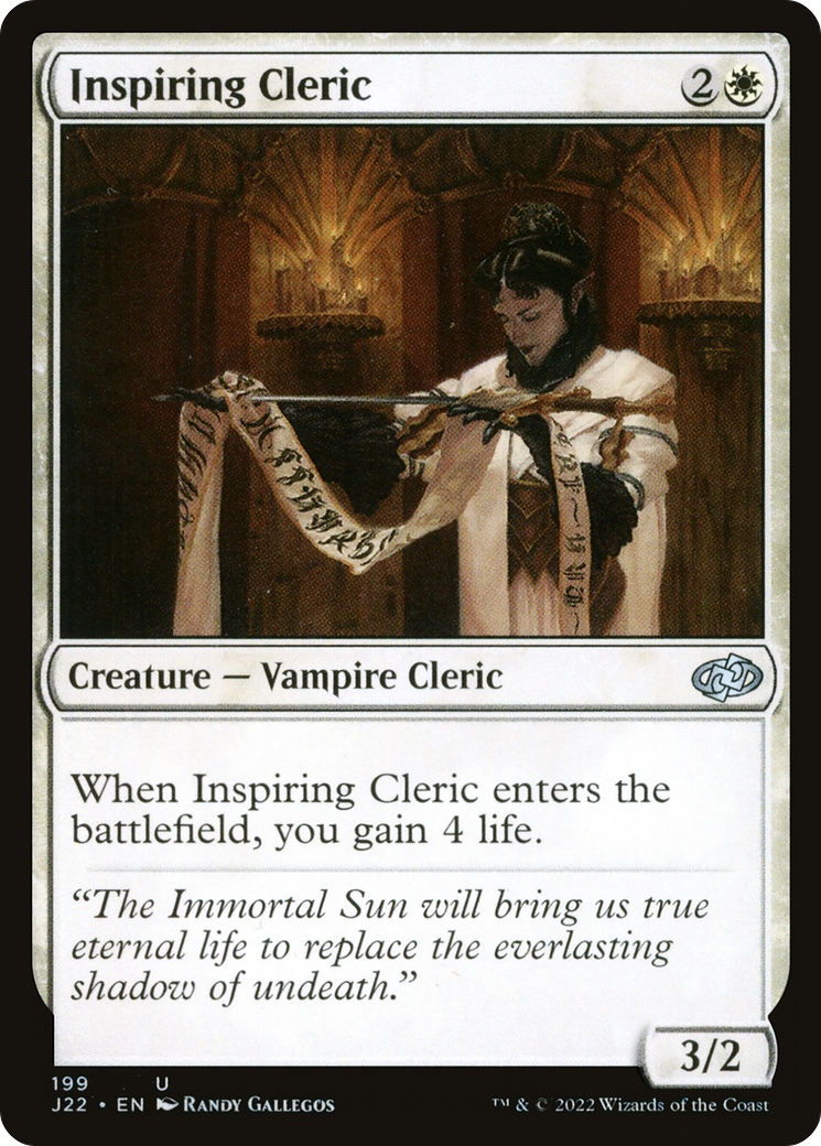 Inspiring Cleric [Jumpstart 2022] | Exor Games Truro