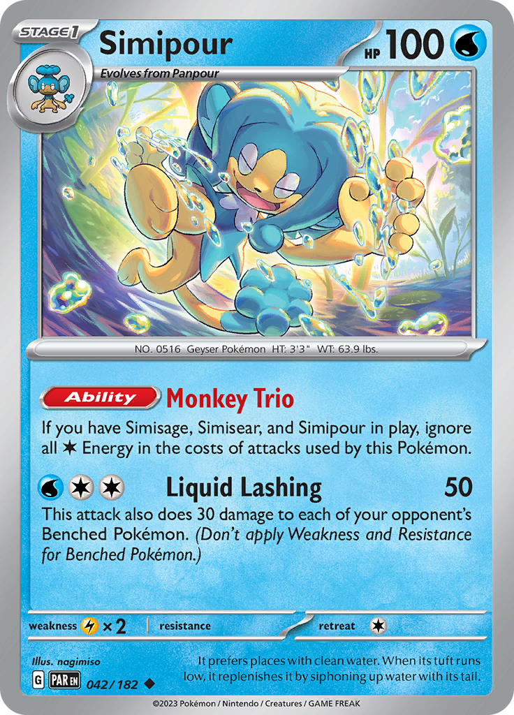 Simipour (042/182) [Scarlet & Violet: Paradox Rift] | Exor Games Truro
