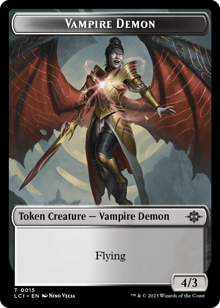 Vampire Demon Token [The Lost Caverns of Ixalan Tokens] | Exor Games Truro