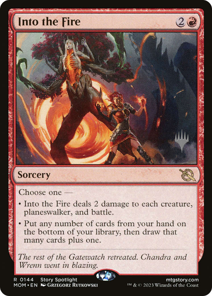Into the Fire (Promo Pack) [March of the Machine Promos] | Exor Games Truro
