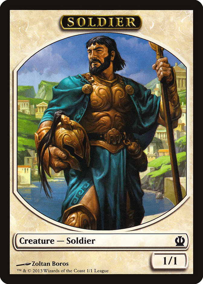 Soldier Token (Zoltan Boros) [League Tokens 2013] | Exor Games Truro