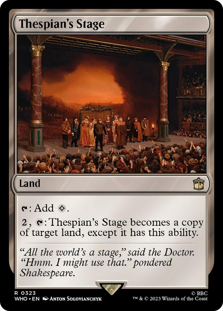 Thespian's Stage [Doctor Who] | Exor Games Truro