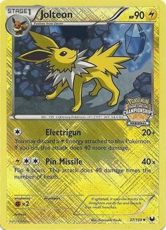 Jolteon (37/108) (Regional Championship) [League & Championship Cards] | Exor Games Truro