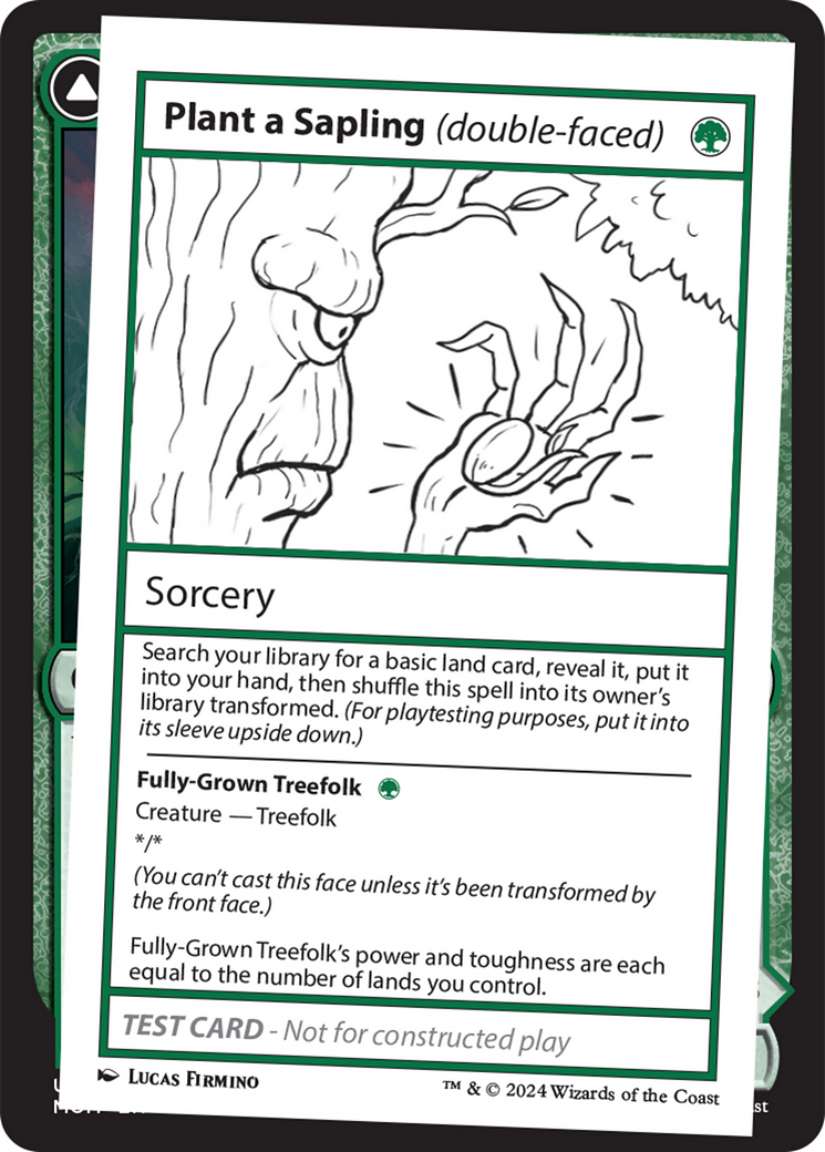 Plant a Sapling (double-faced) [Mystery Booster 2 Playtest Cards] | Exor Games Truro