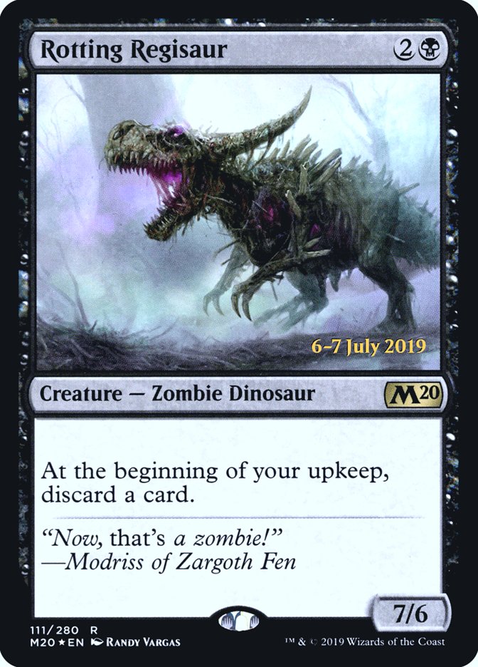 Rotting Regisaur [Core Set 2020 Prerelease Promos] | Exor Games Truro