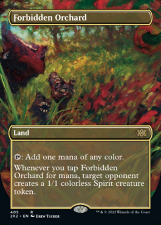 Forbidden Orchard (Borderless Alternate Art) [Double Masters 2022] | Exor Games Truro