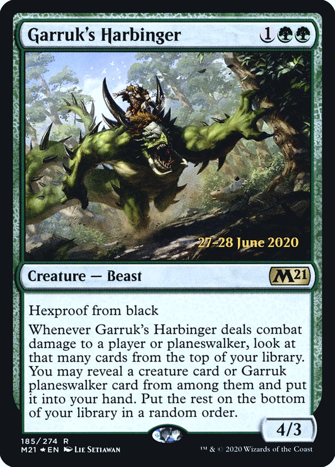 Garruk's Harbinger [Core Set 2021 Prerelease Promos] | Exor Games Truro