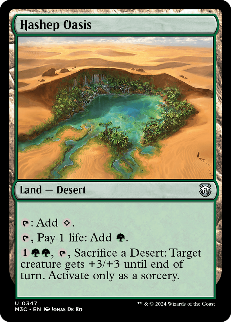 Hashep Oasis (Ripple Foil) [Modern Horizons 3 Commander] | Exor Games Truro