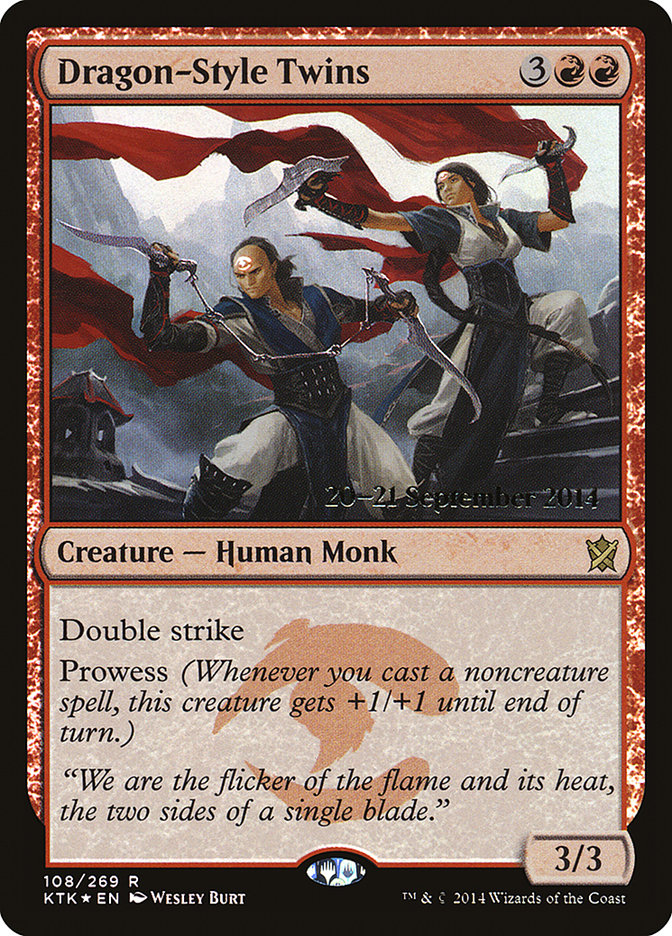 Dragon-Style Twins [Khans of Tarkir Prerelease Promos] | Exor Games Truro