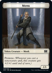 Wrenn and Six Emblem // Monk Double-Sided Token [Double Masters 2022 Tokens] | Exor Games Truro