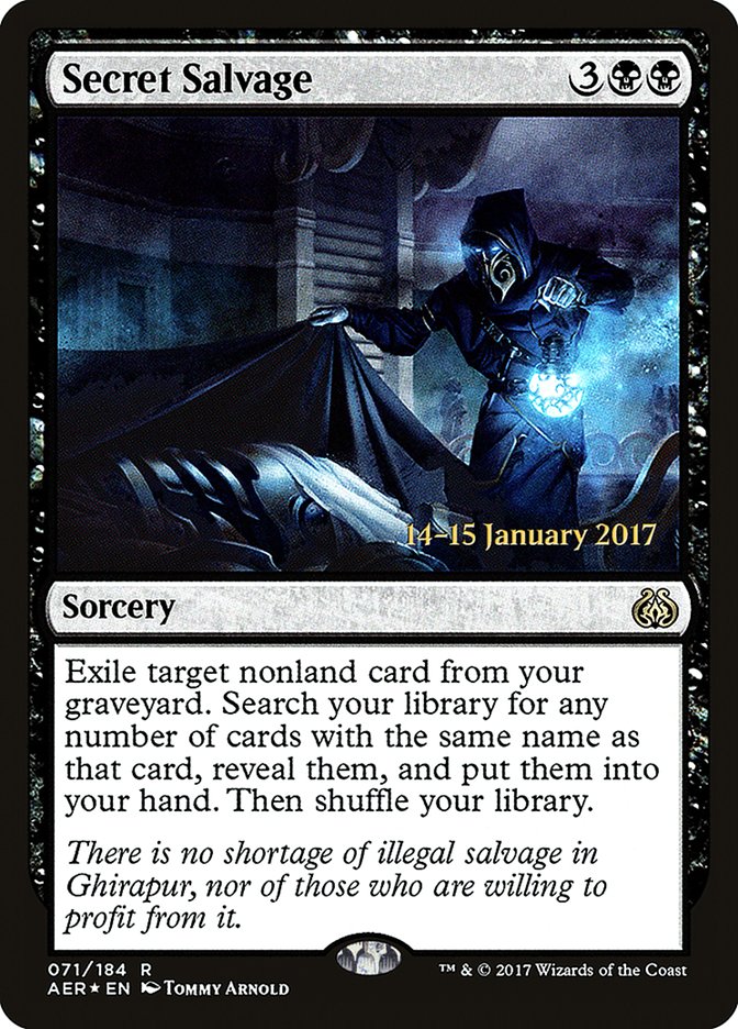 Secret Salvage [Aether Revolt Prerelease Promos] | Exor Games Truro