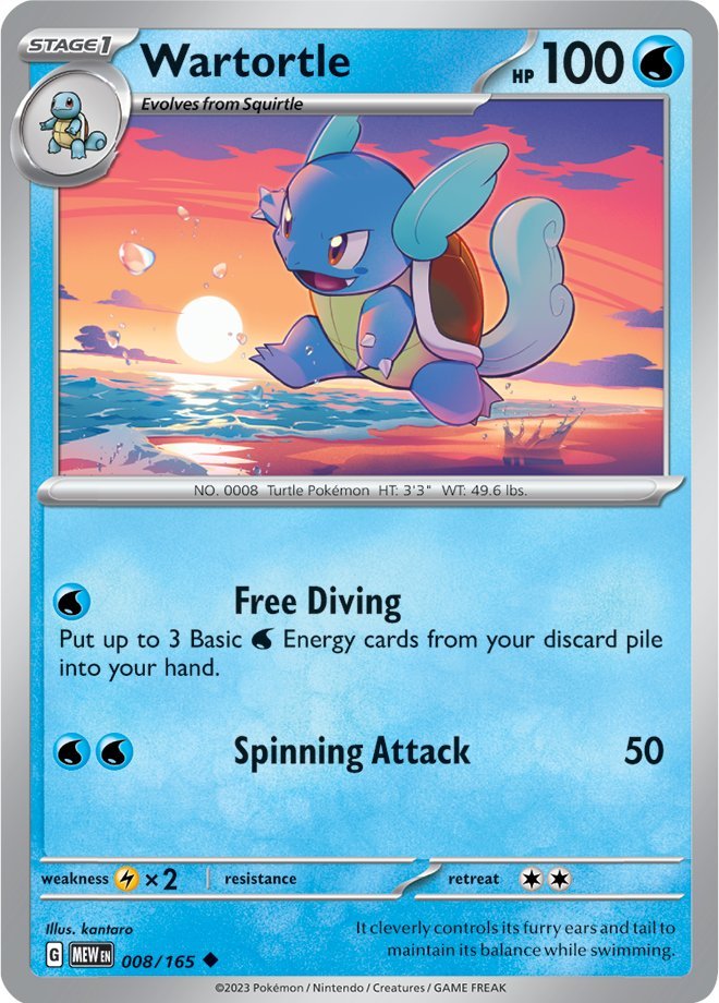 Wartortle (008/165) [Scarlet & Violet: 151] | Exor Games Truro