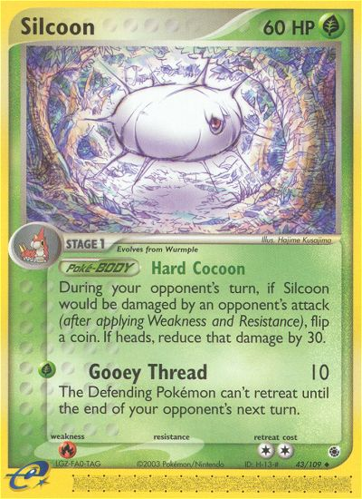 Silcoon (43/109) [EX: Ruby & Sapphire] | Exor Games Truro