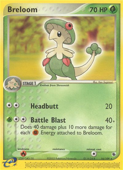 Breloom (16/109) [EX: Ruby & Sapphire] | Exor Games Truro