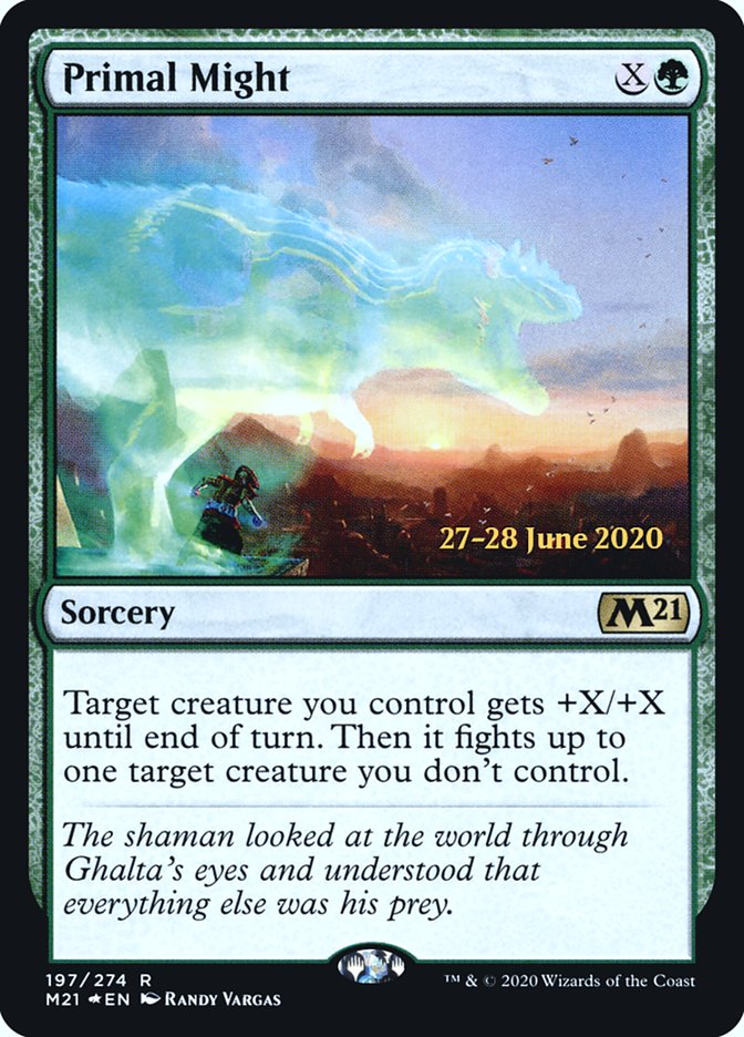 Primal Might [Core Set 2021 Prerelease Promos] | Exor Games Truro
