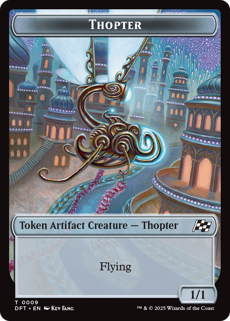 Servo // Thopter (0009) Double-Sided Token [Aetherdrift Tokens] | Exor Games Truro