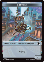 Thopter (0009) // Treasure Double-Sided Token [Aetherdrift Tokens] | Exor Games Truro