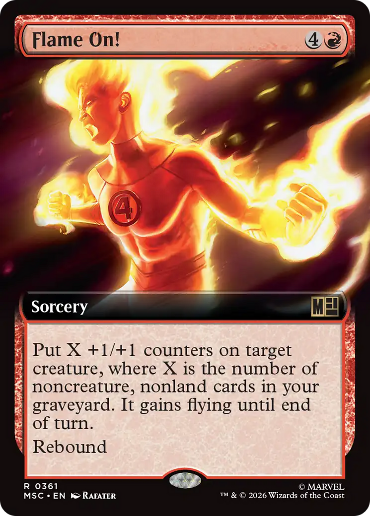 Flame On! (Extended Art) [Marvel Super Heroes Commander] | Exor Games Truro