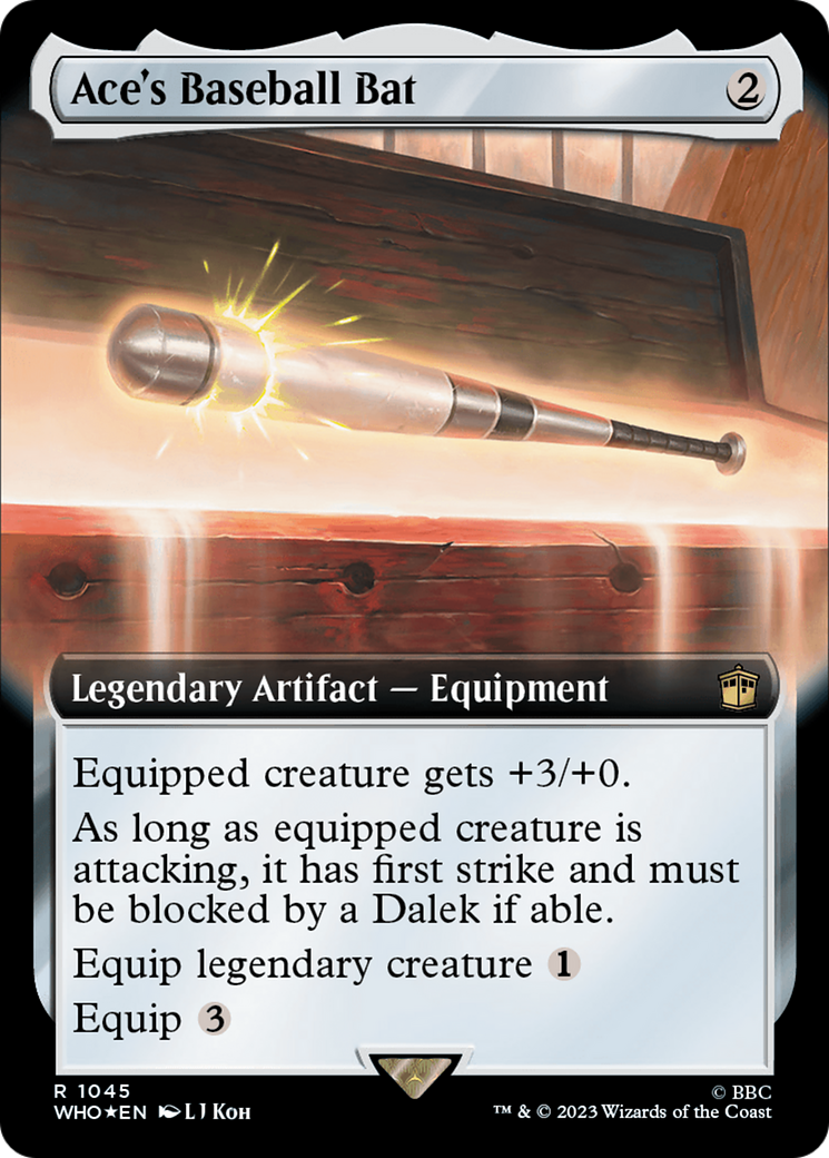 Ace's Baseball Bat (Extended Art) (Surge Foil) [Doctor Who] | Exor Games Truro