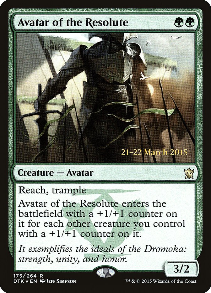 Avatar of the Resolute [Dragons of Tarkir Prerelease Promos] | Exor Games Truro